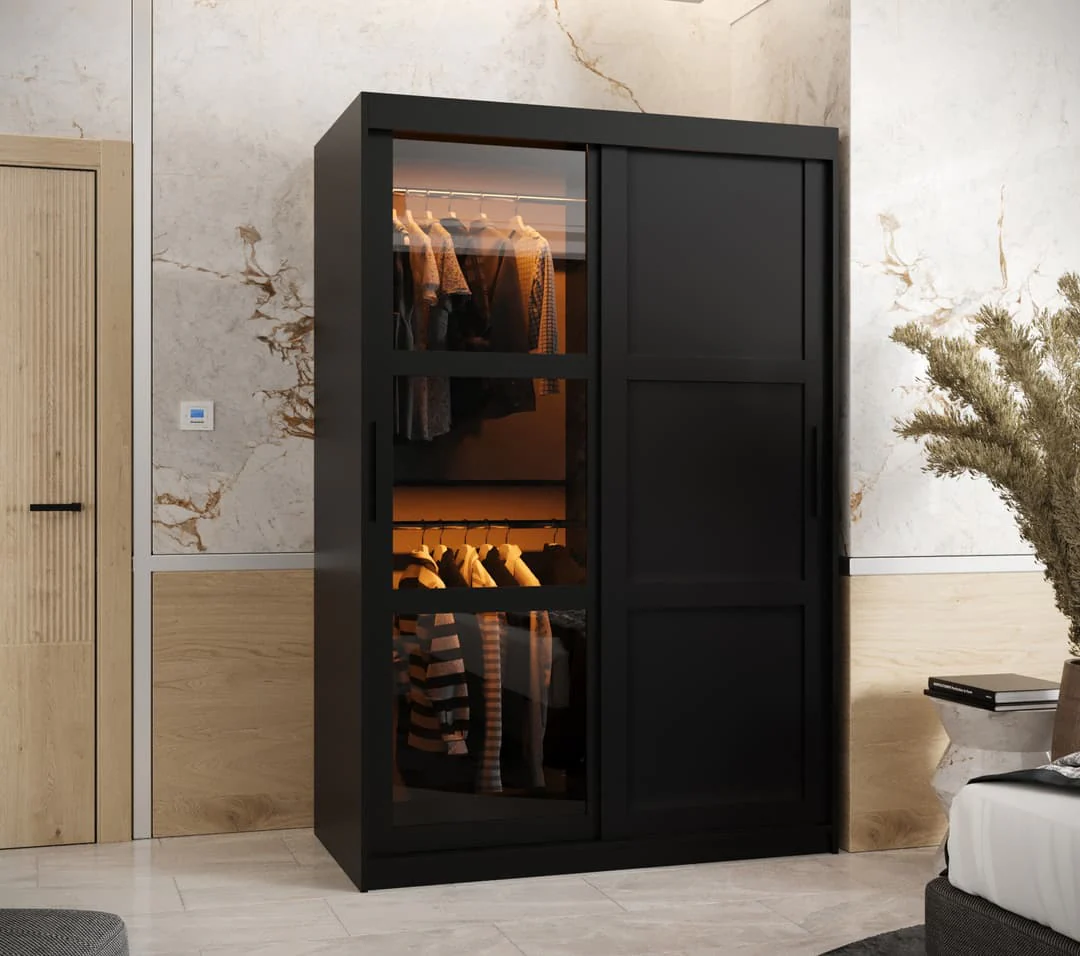 Parma III Sliding Door Wardrobe 120cm - Image 4