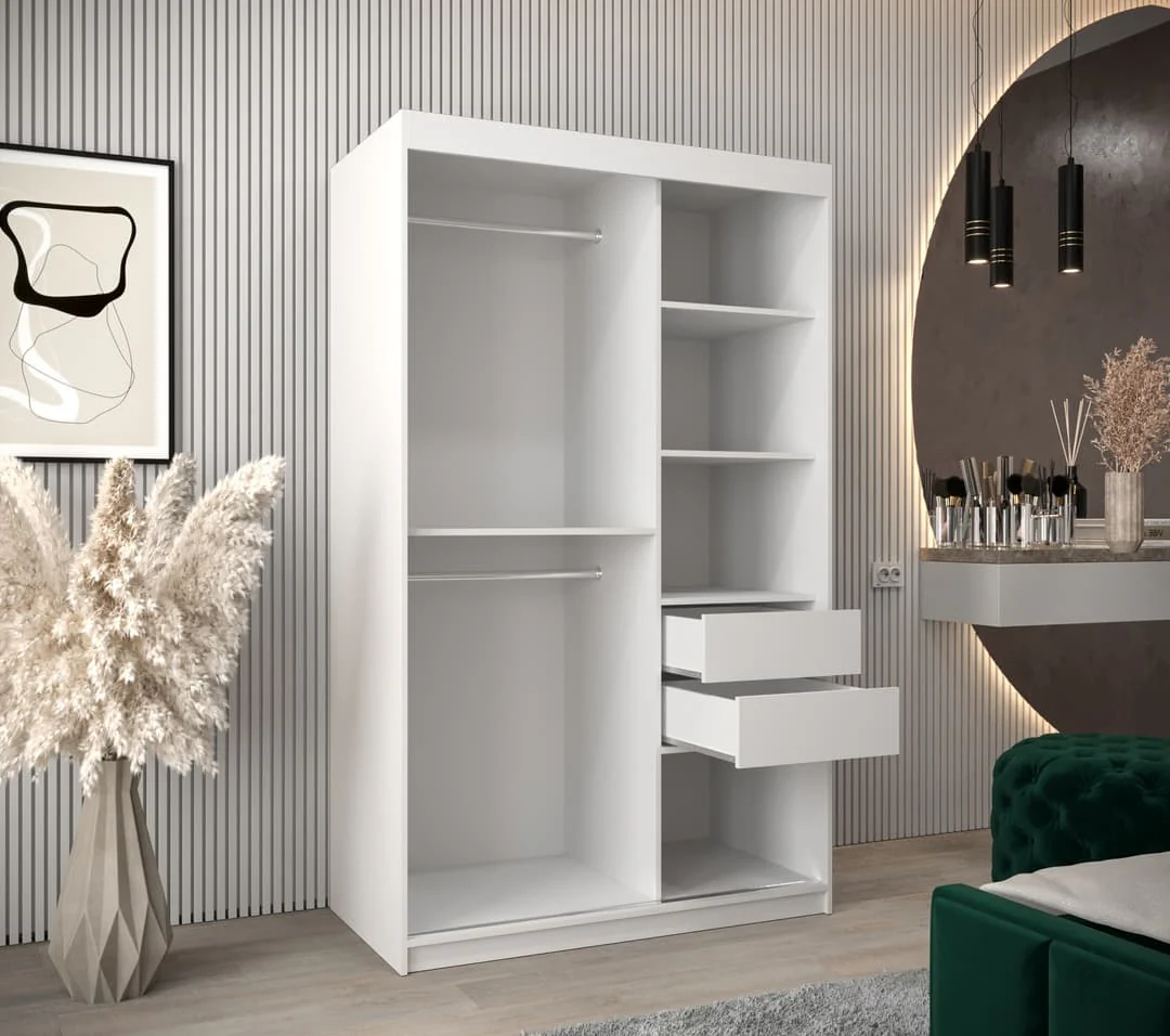 Parma Sliding Door Wardrobe 120cm - Image 4