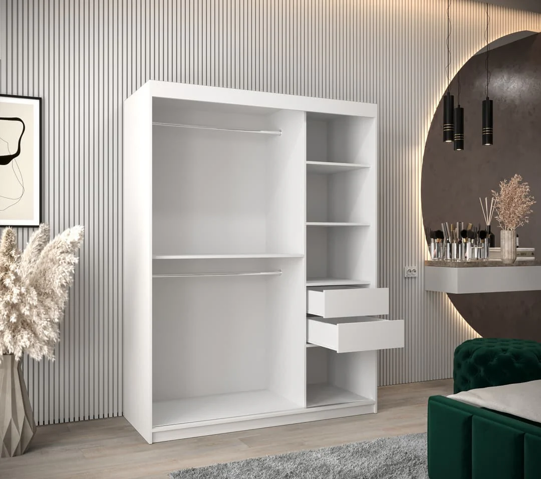 Parma Sliding Door Wardrobe 150cm - Image 4