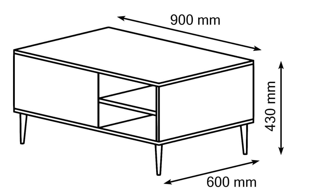 Petra Coffee Table 90cm - Image 13