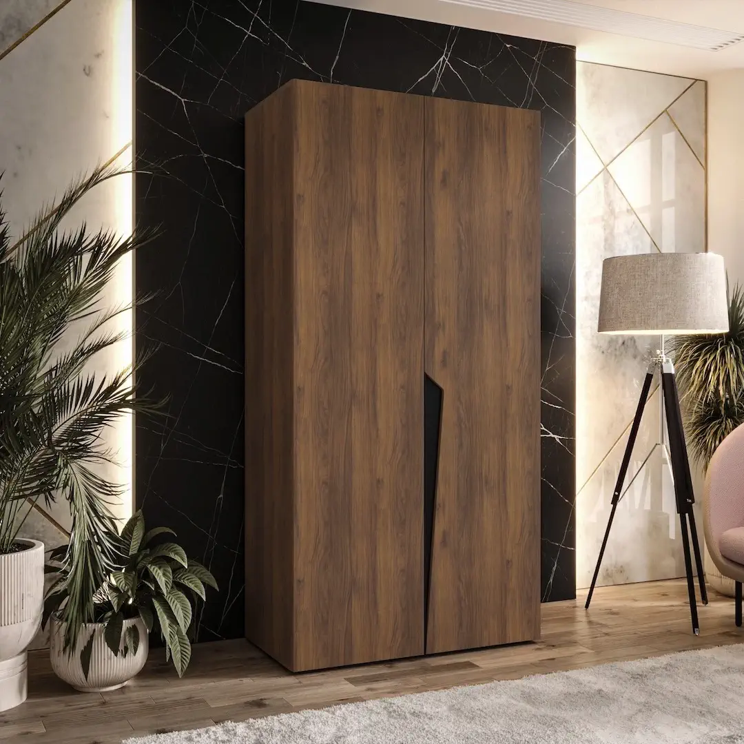 Piano I Hinged Door Wardrobe 100cm