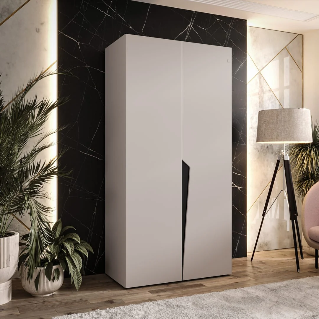 Piano I Hinged Door Wardrobe 100cm - Image 3