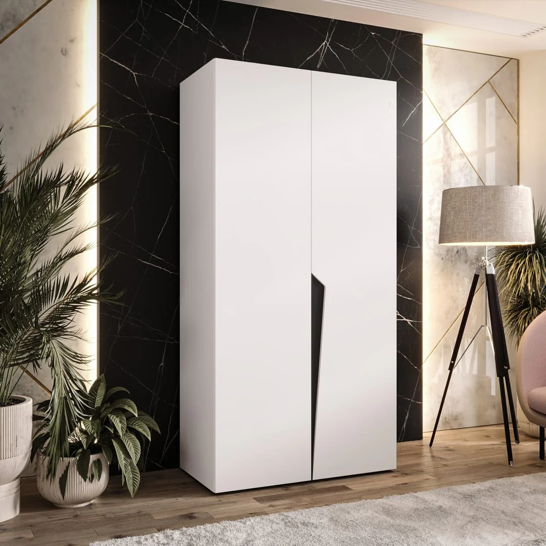 Piano I Hinged Door Wardrobe 100cm - Image 8