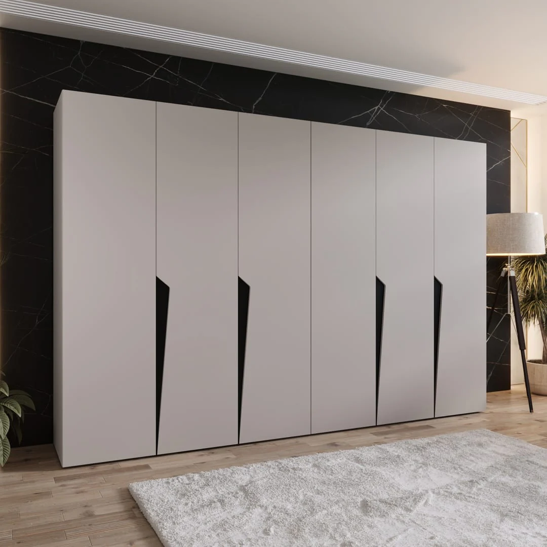 Piano I Hinged Door Wardrobe 300cm - Image 5