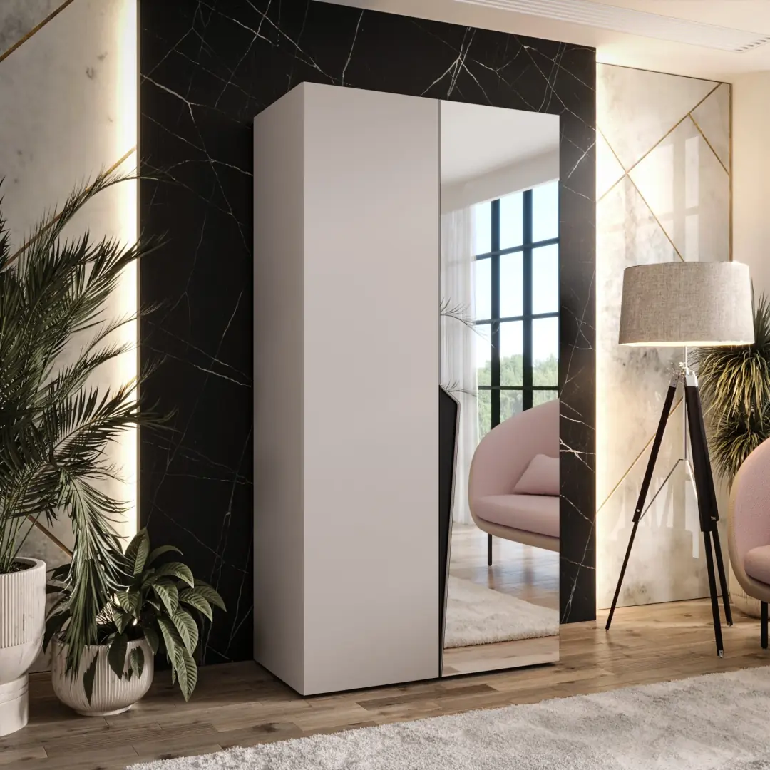 Piano II Hinged Door Wardrobe 100cm - Image 3