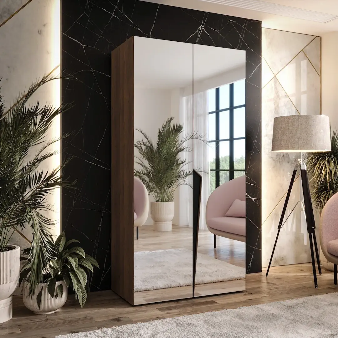 Piano III Hinged Door Wardrobe 100cm - Image 10