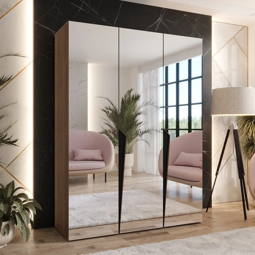 Piano III Hinged Door Wardrobe 150cm - Image 10