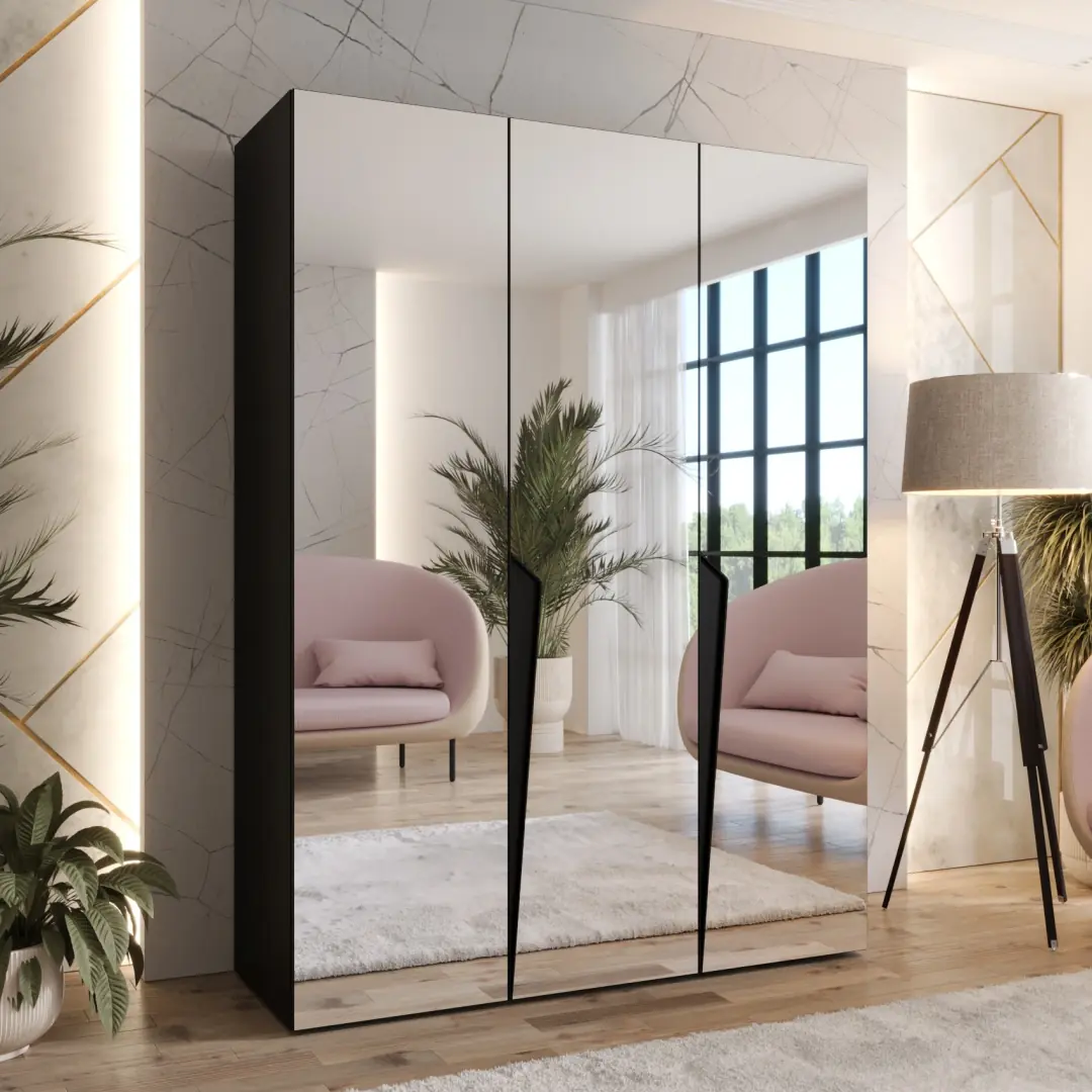 Piano III Hinged Door Wardrobe 150cm - Image 8
