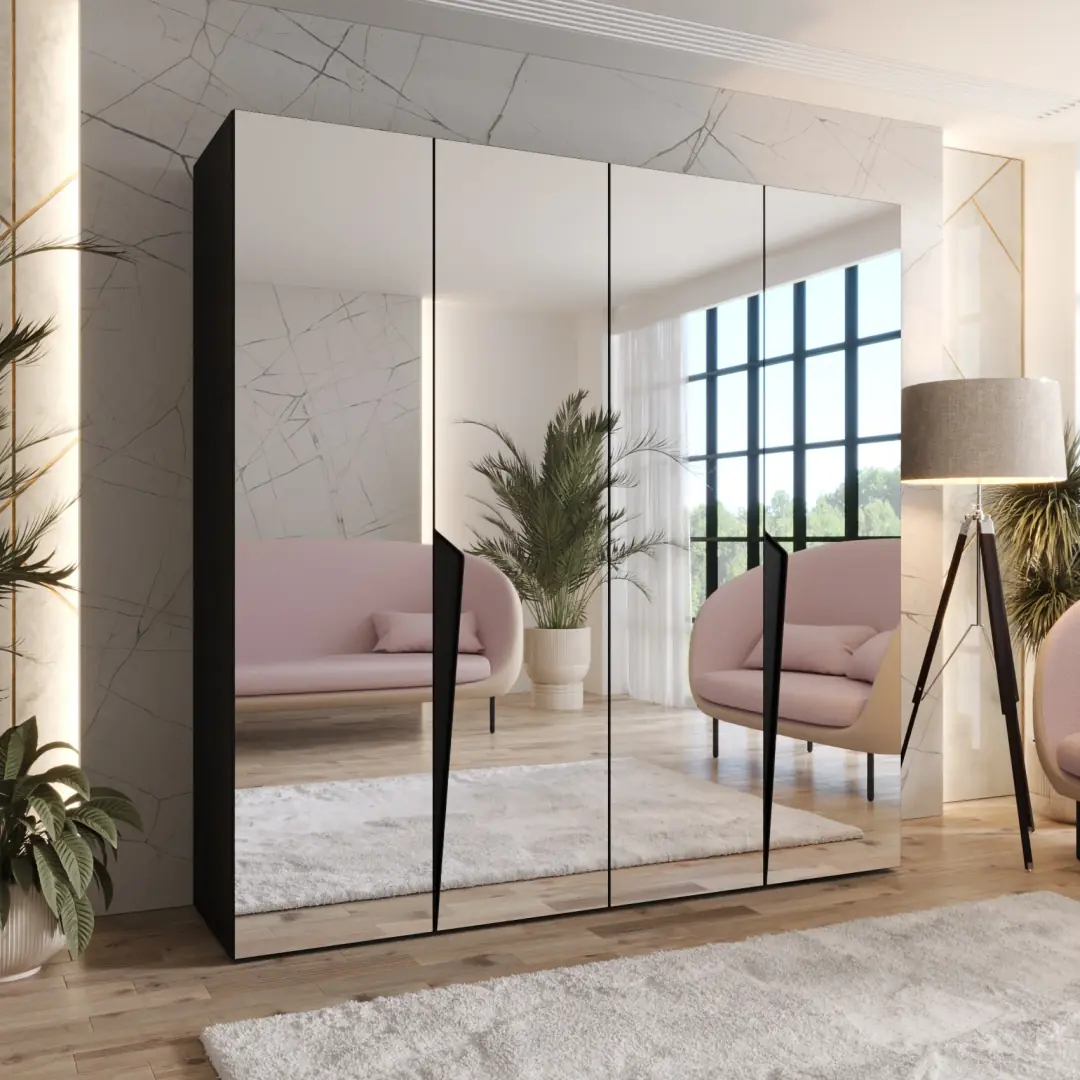 Piano III Hinged Door Wardrobe 200cm - Image 3