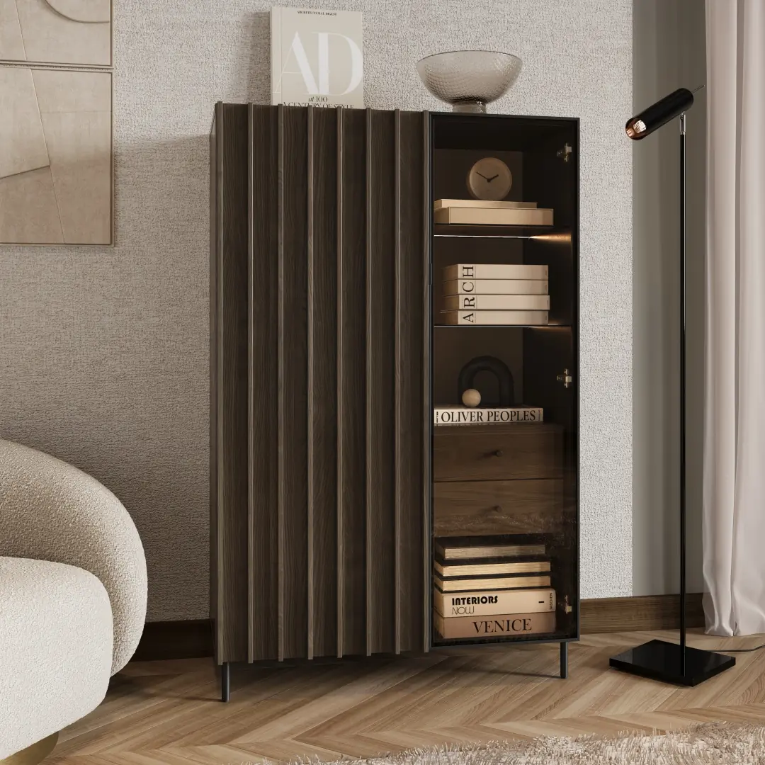 Piemonte PE-06 Display Cabinet 92cm