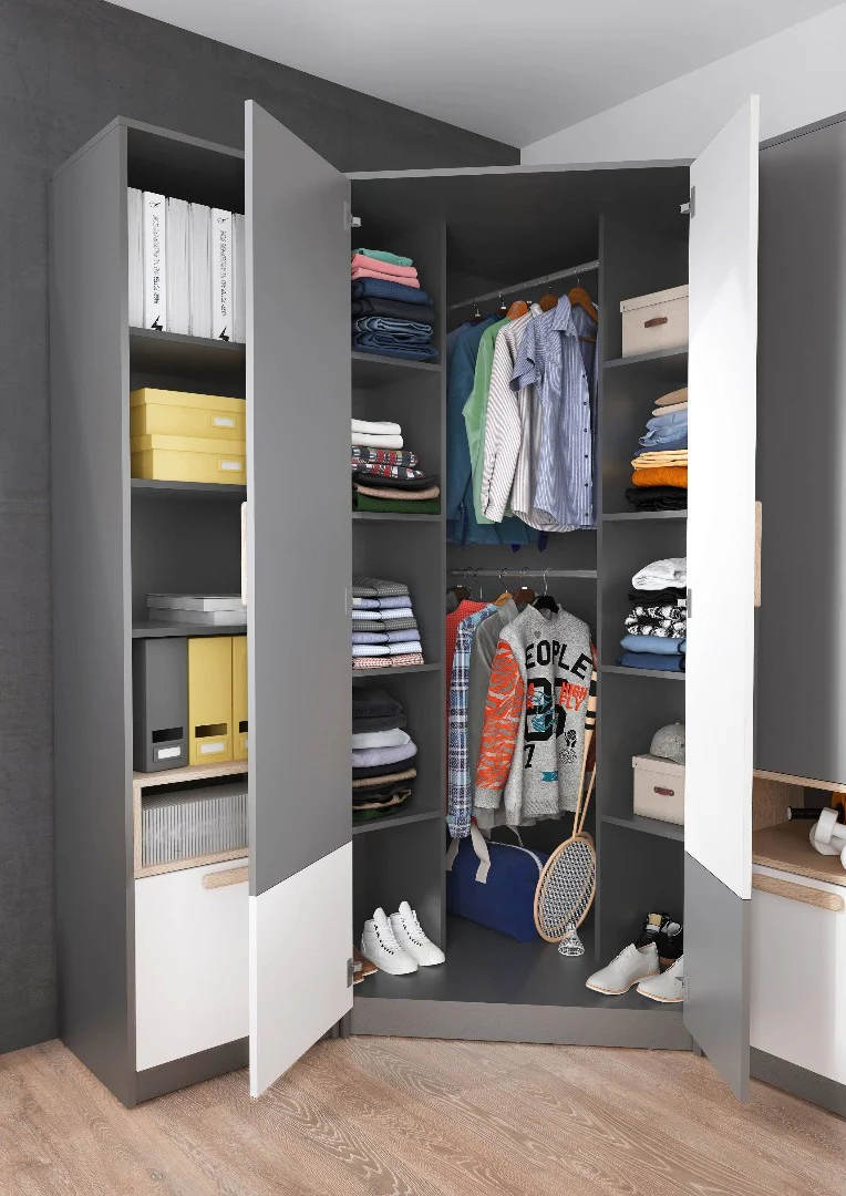 Pok PO-01 Corner Wardrobe 95cm - Image 3