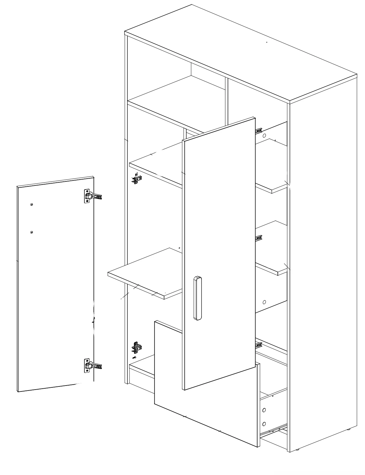 Pok PO-05 Sideboard Cabinet 100cm - Image 3