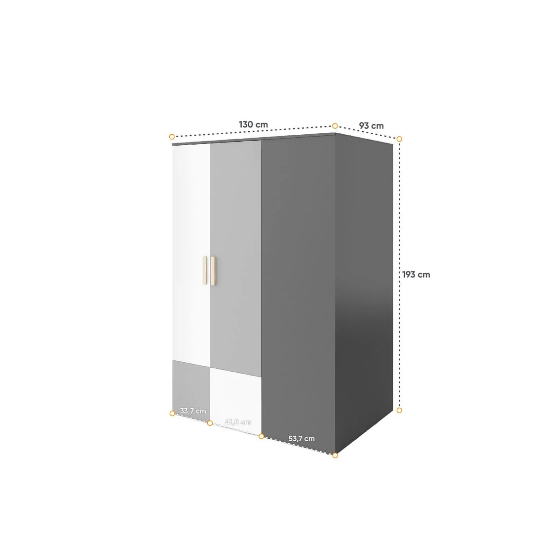 Pok PO-00 Walk-In Wardrobe 130cm - Image 4