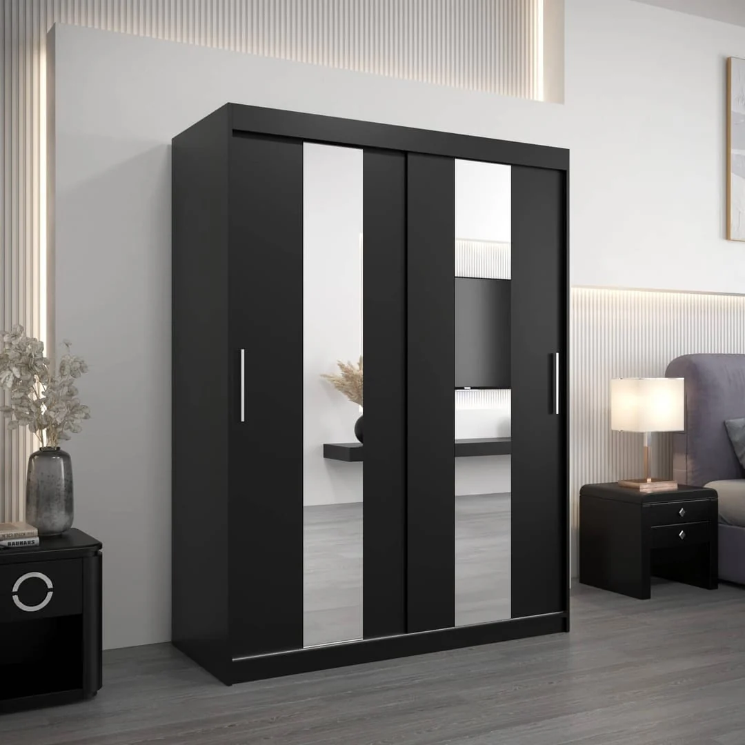 Pole Sliding Door Wardrobe 150cm