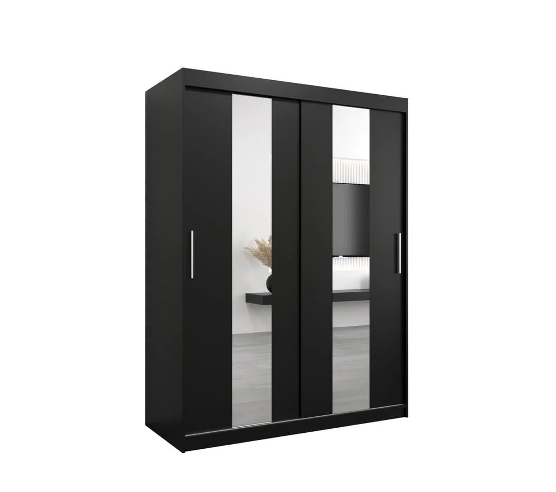 Pole Sliding Door Wardrobe 150cm - Image 2