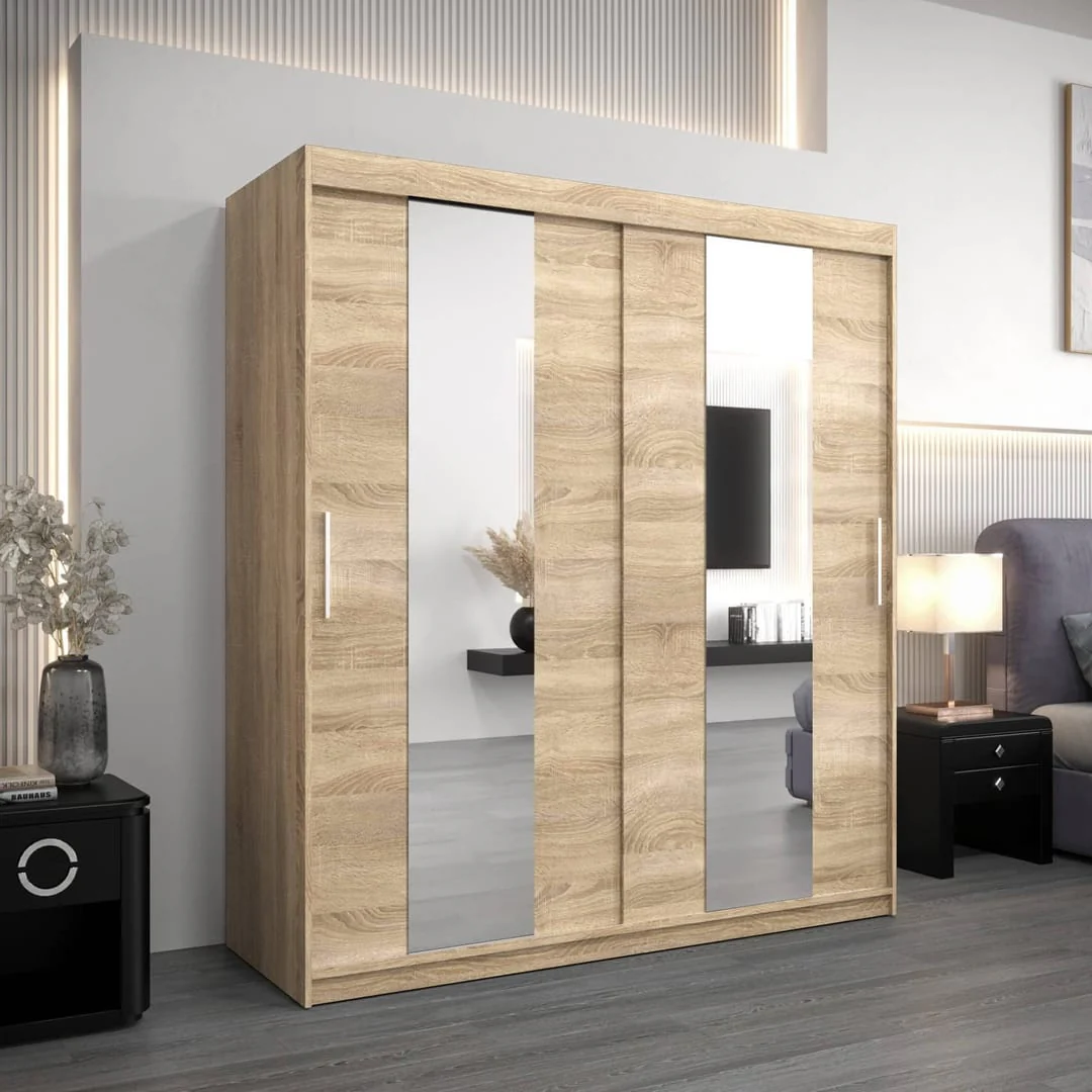 Pole Sliding Door Wardrobe 180cm