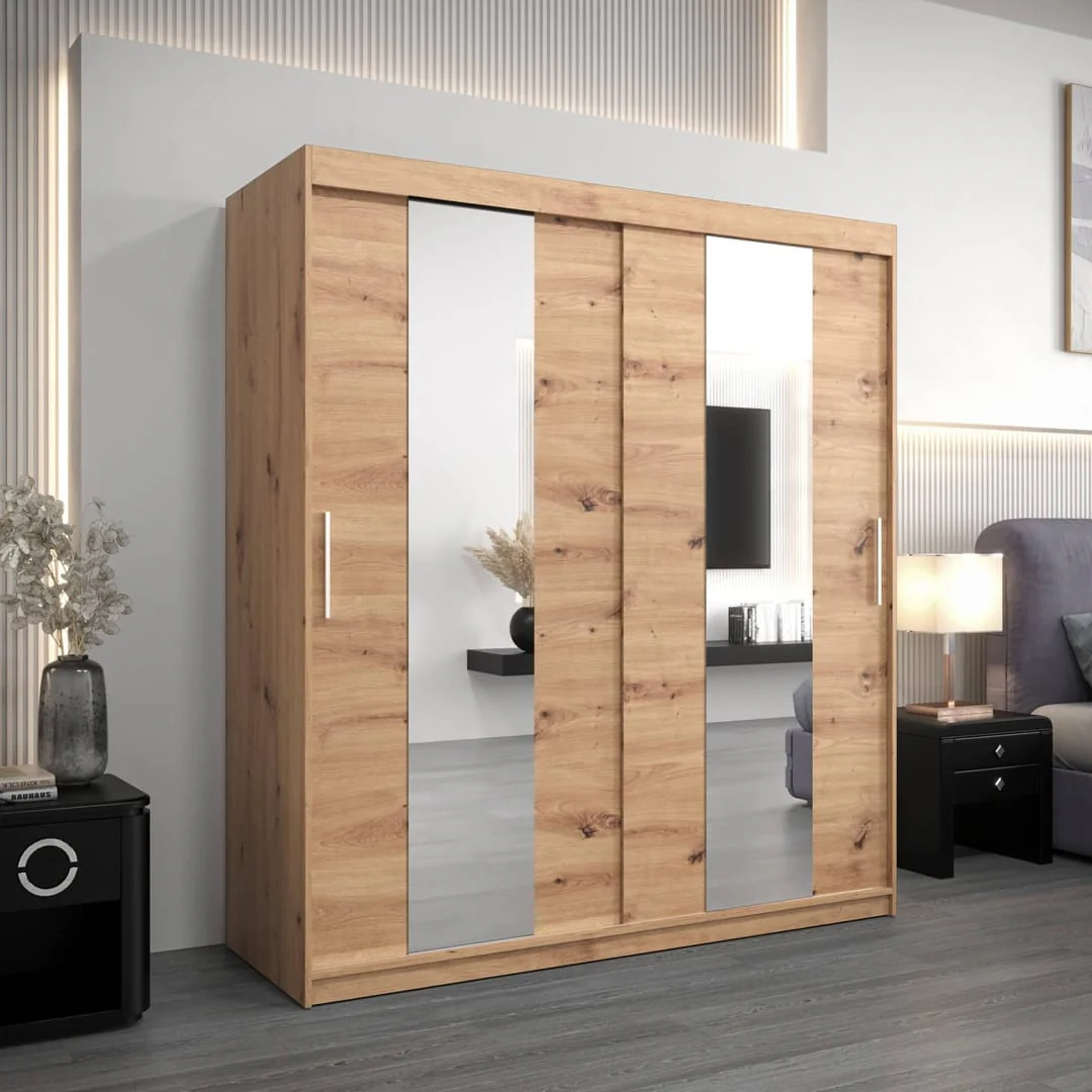 Pole Sliding Door Wardrobe 180cm - Image 10