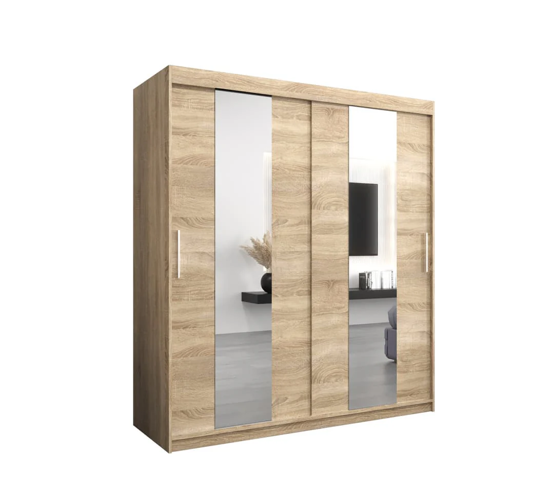 Pole Sliding Door Wardrobe 180cm - Image 2