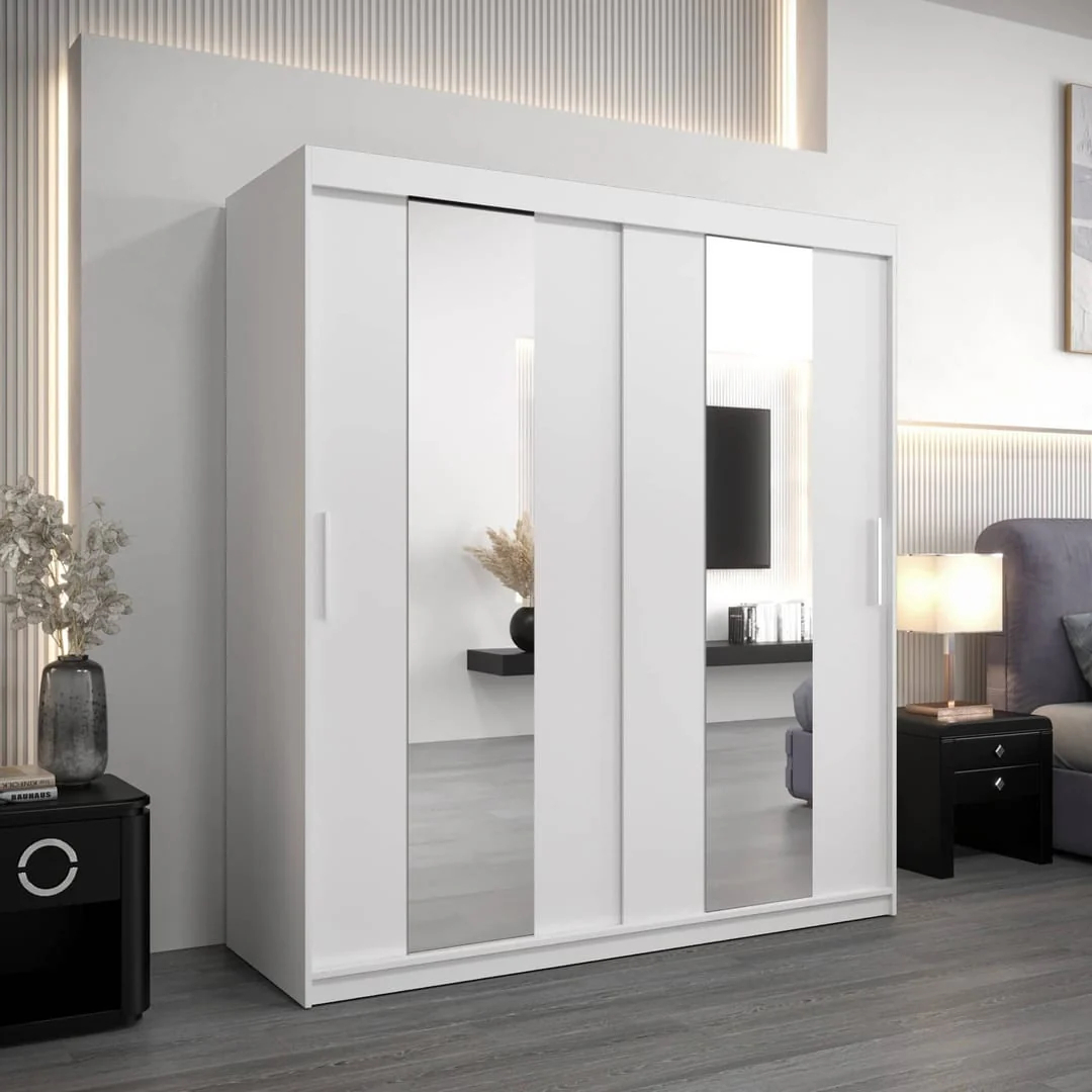Pole Sliding Door Wardrobe 180cm - Image 6