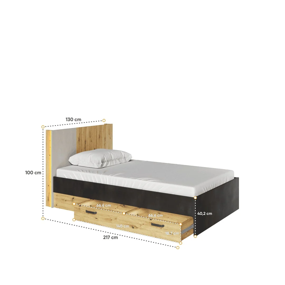Qubic 11 Bed With LED - Image 2