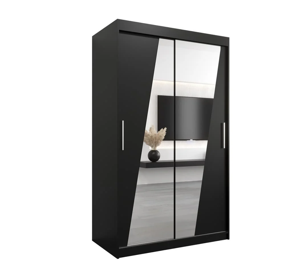 Rhomb Sliding Door Wardrobe 120cm - Image 2