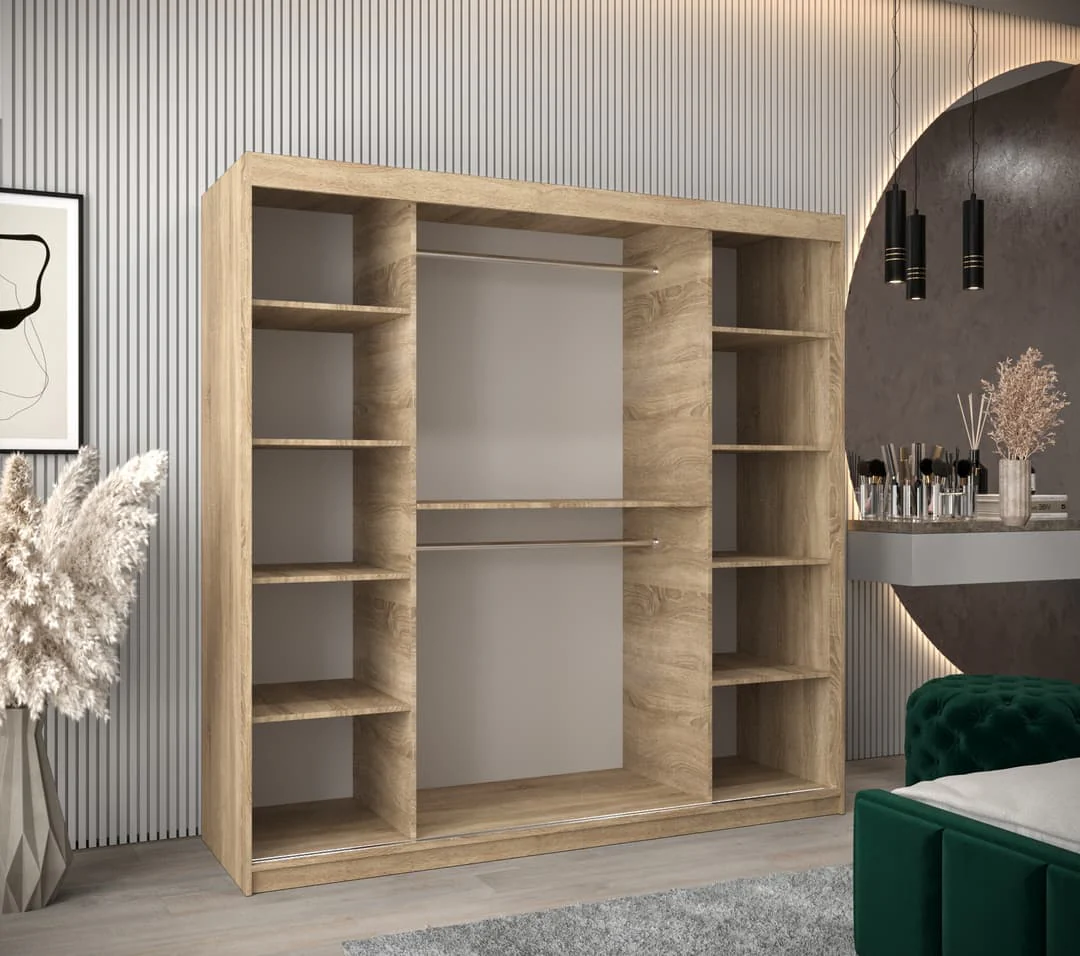 Rhomb Sliding Door Wardrobe 200cm - Image 15