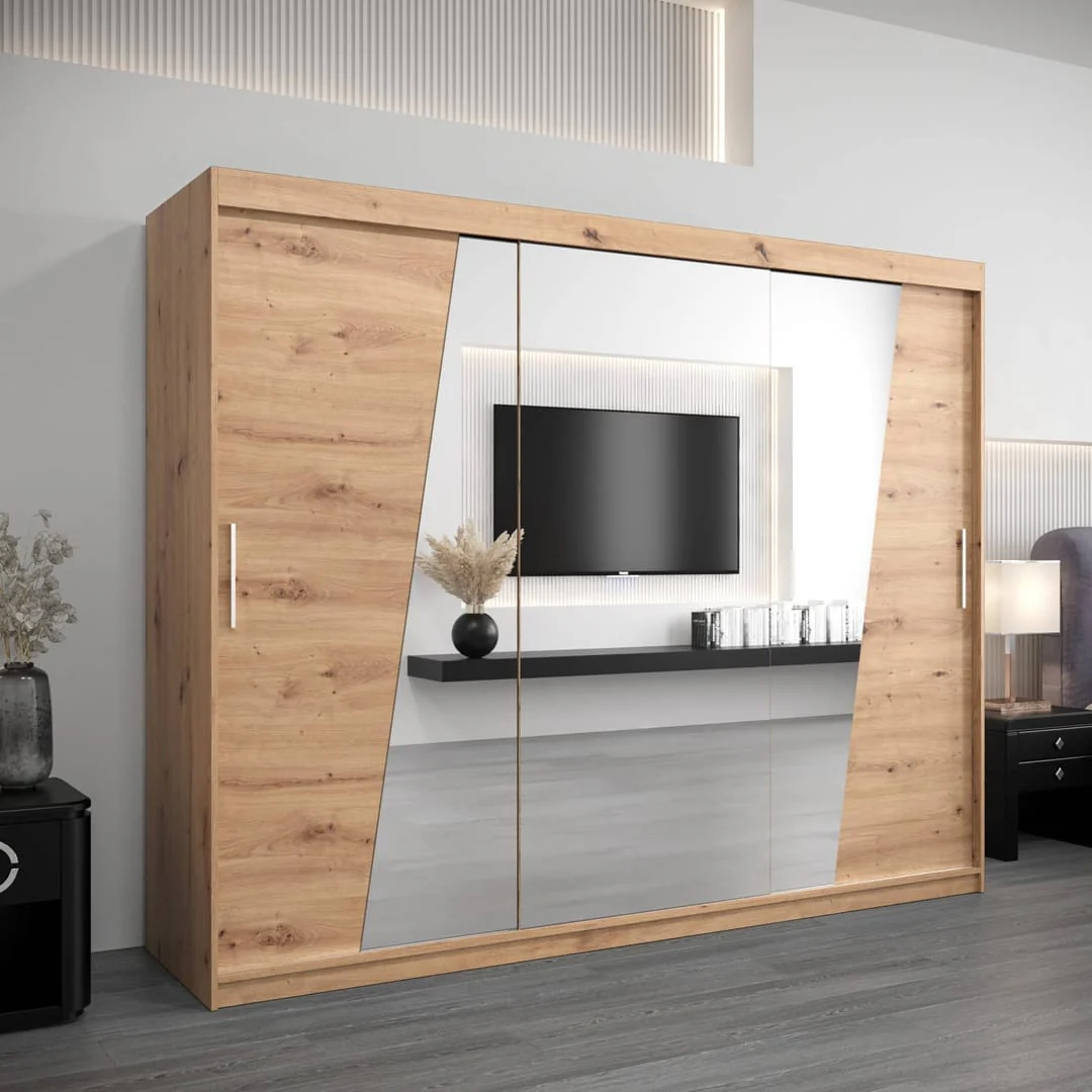 Rhomb Sliding Door Wardrobe 250cm