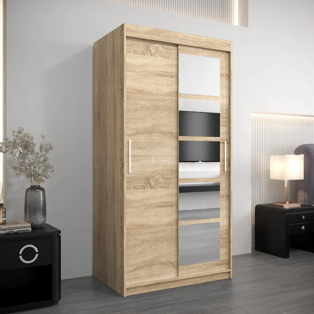 Roma I Sliding Door Wardrobe 100cm - Image 13