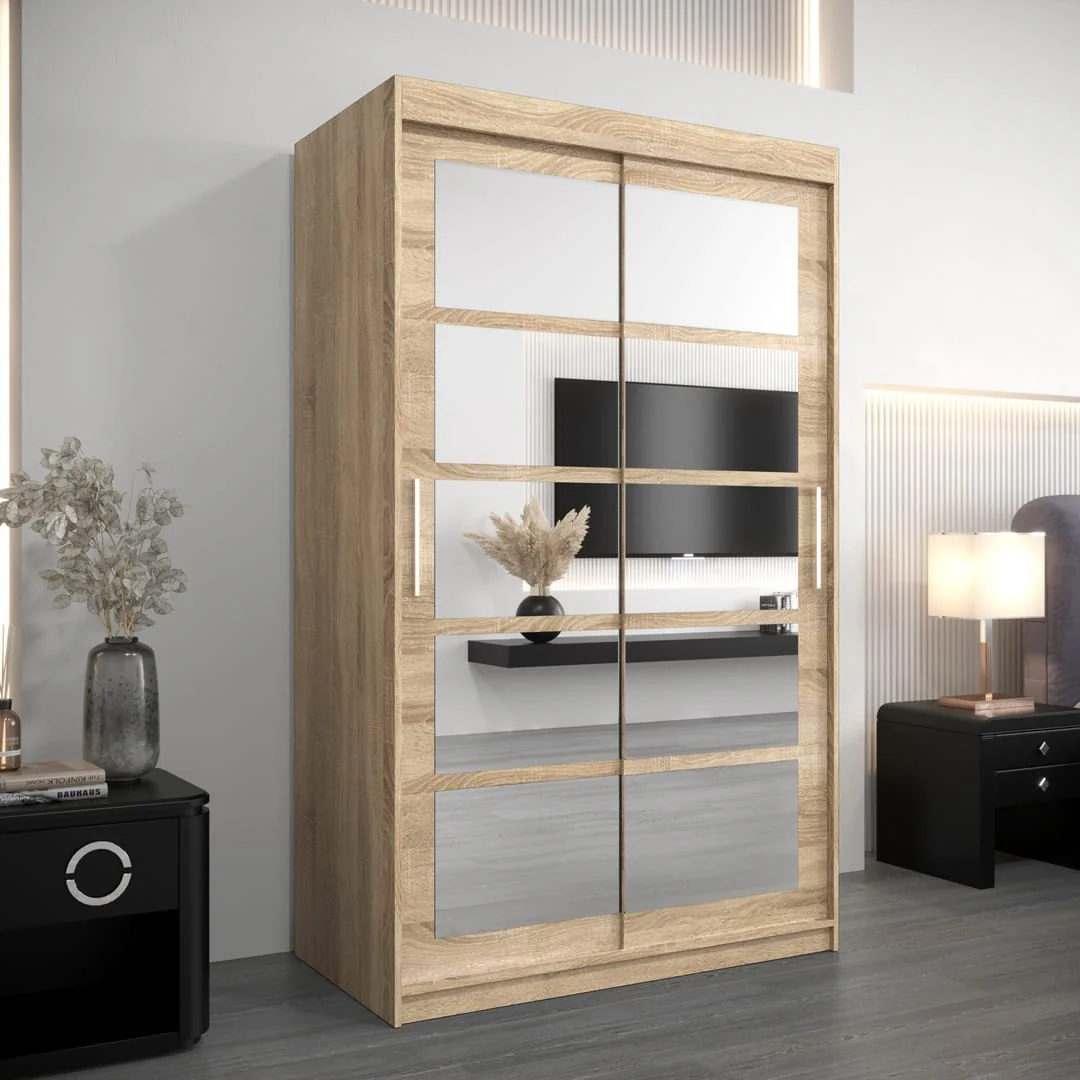 Roma II Sliding Door Wardrobe 120cm - Image 13