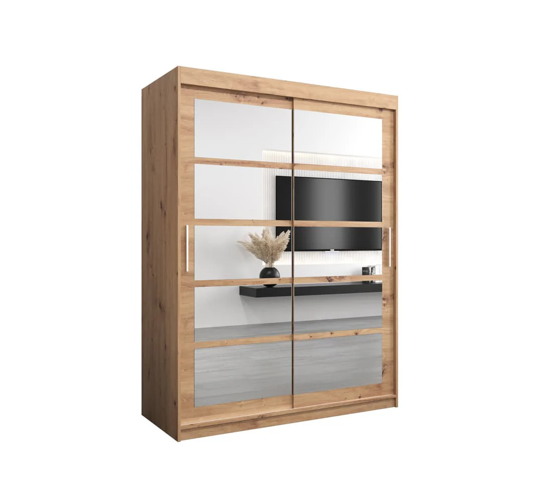 Roma II Sliding Door Wardrobe 150cm - Image 10