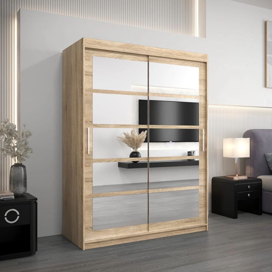 Roma II Sliding Door Wardrobe 150cm - Image 13