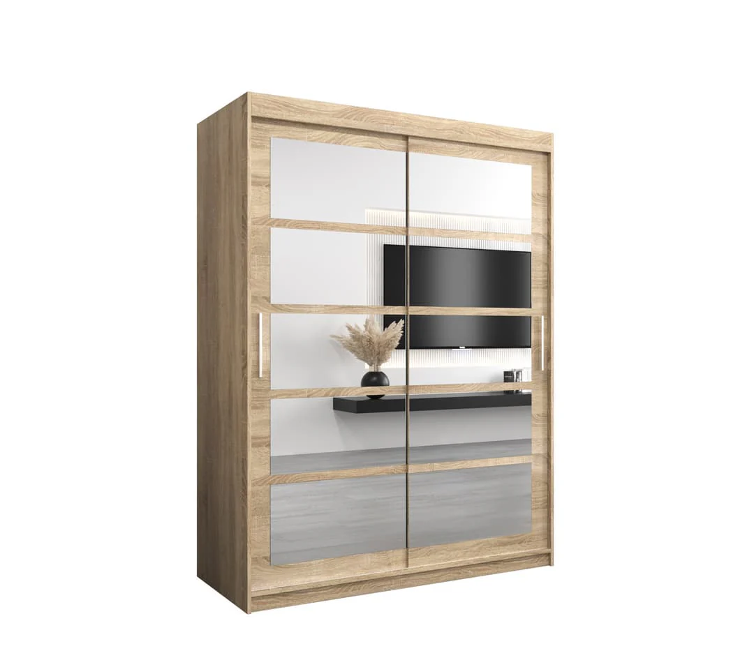 Roma II Sliding Door Wardrobe 150cm - Image 14