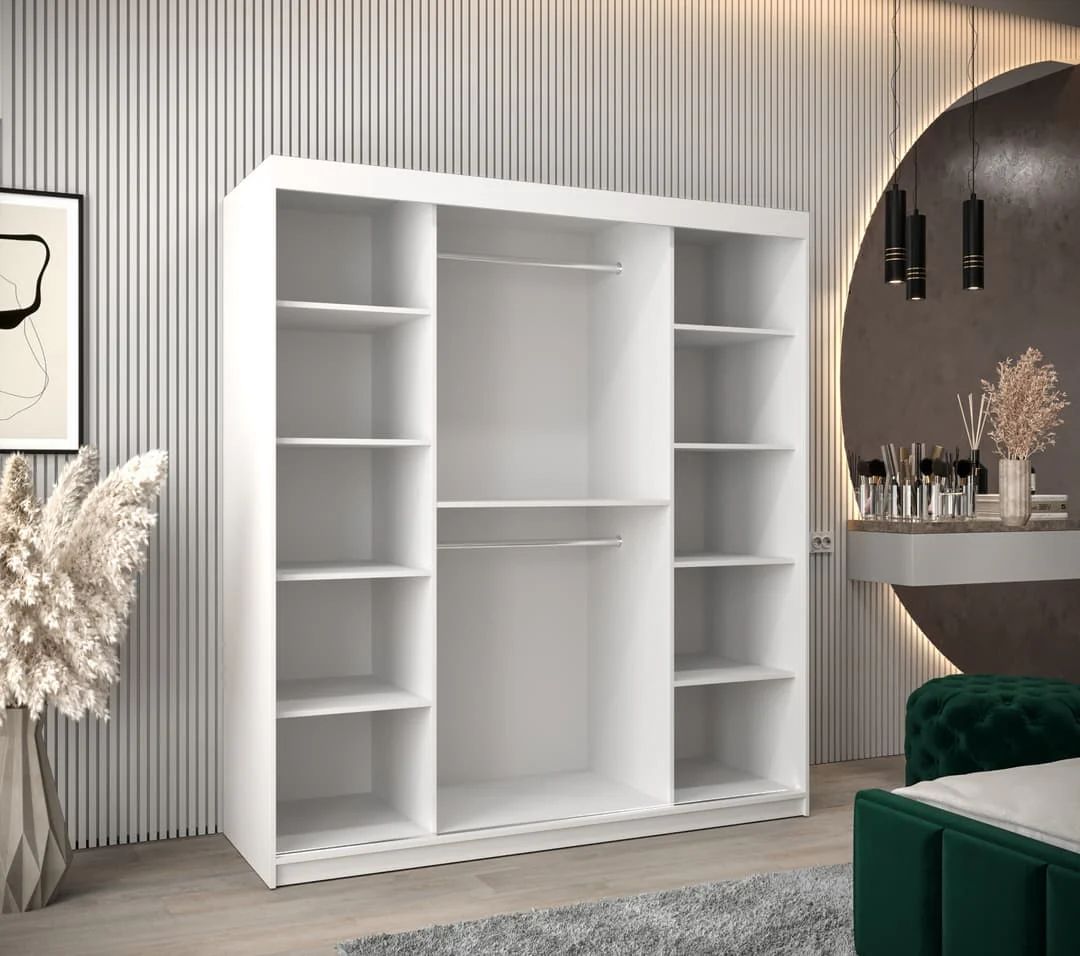 Roma II Sliding Door Wardrobe 180cm - Image 3