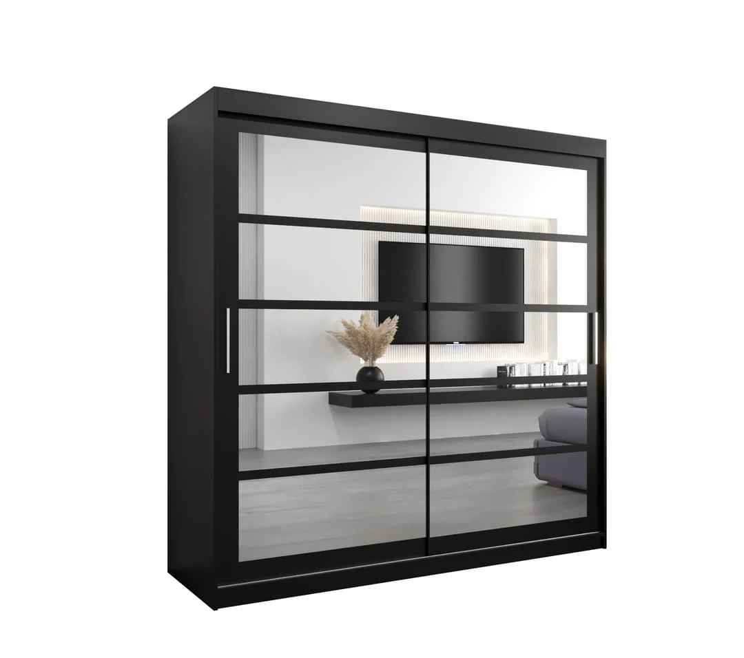 Roma II Sliding Door Wardrobe 200cm - Image 10