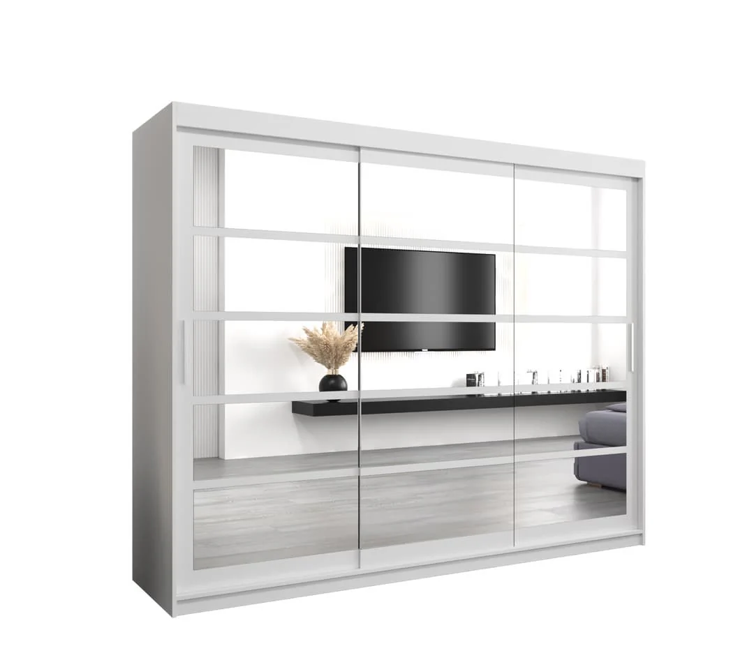 Roma II Sliding Door Wardrobe 250cm - Image 6