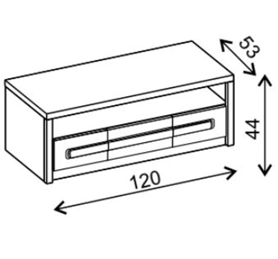 Roma ROM4 TV Cabinet 120cm - Image 4