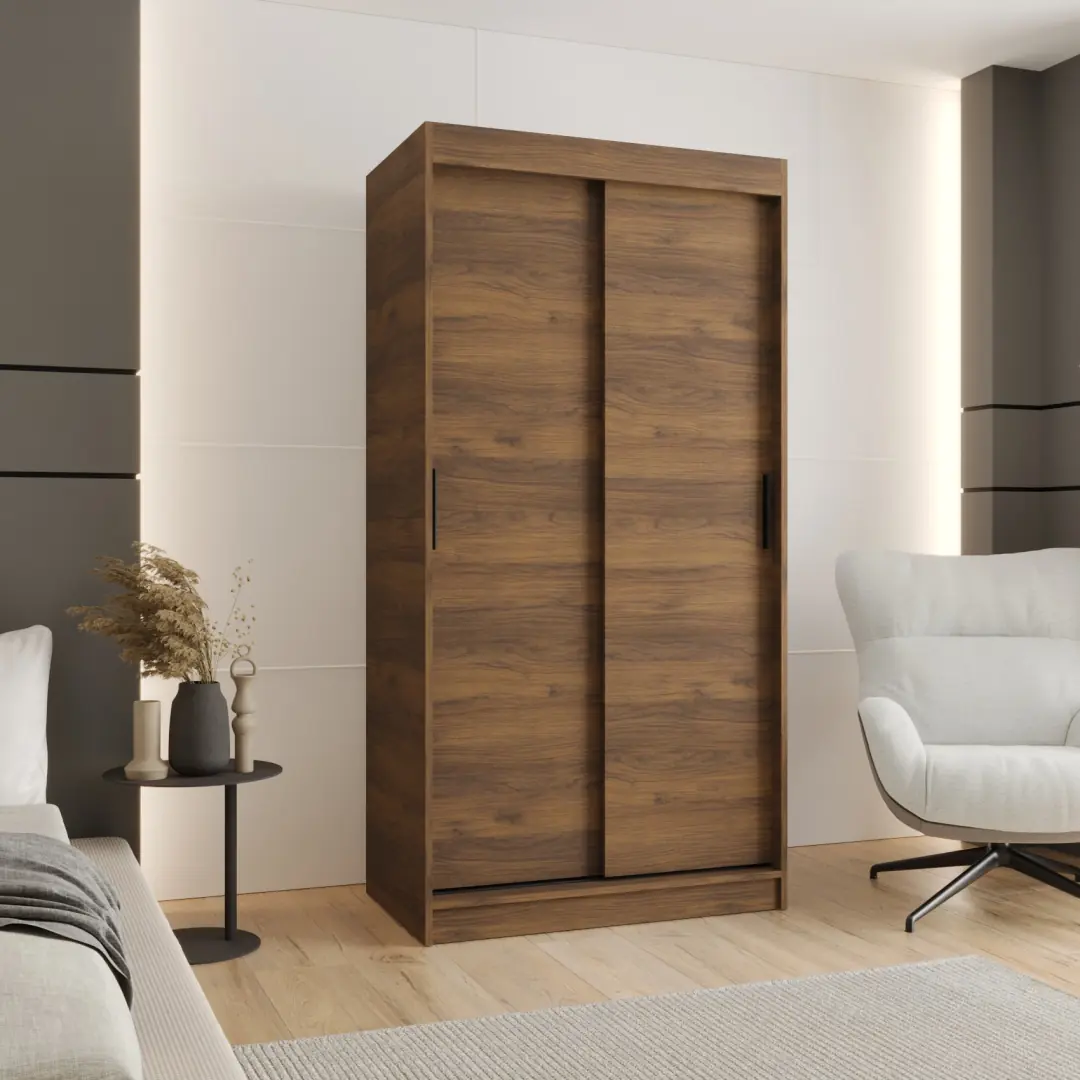Rubino T Sliding Door Wardrobe 100cm