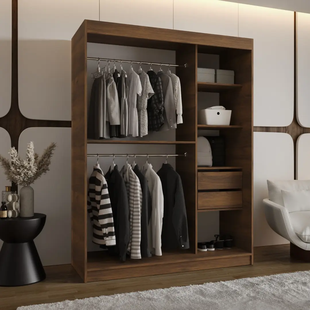 Rubino T Sliding Door Wardrobe 150cm - Image 3