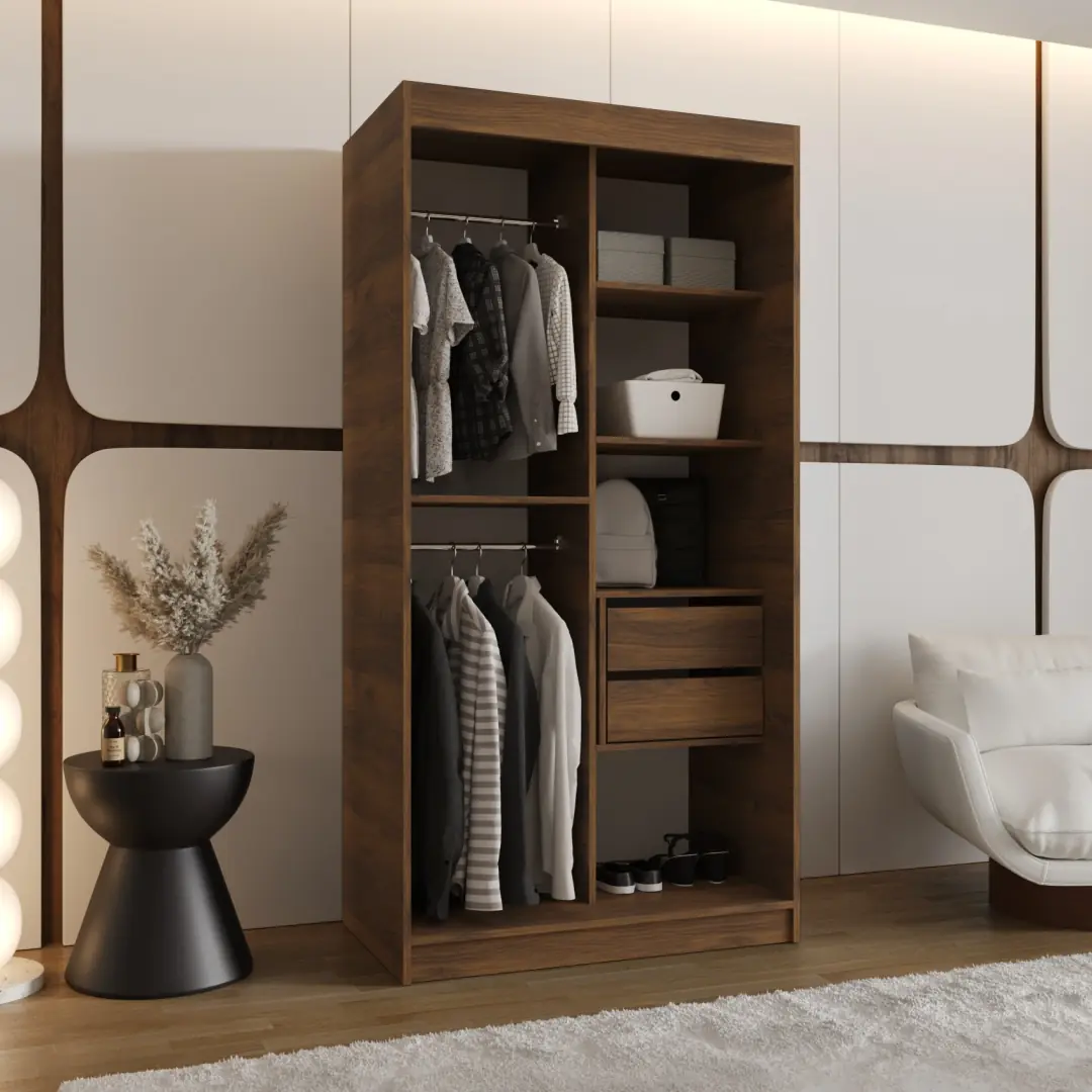 Rubino T2 Sliding Door Wardrobe 100cm - Image 3