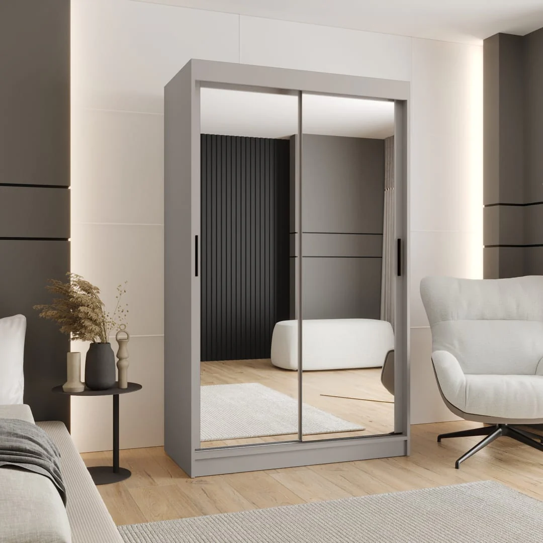 Rubino T3 Sliding Door Wardrobe 120cm - Image 5