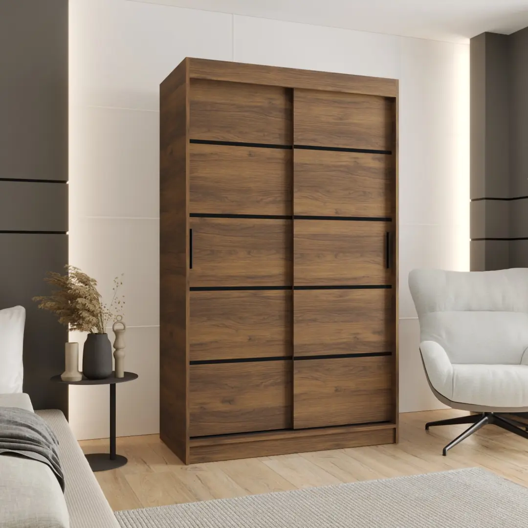 Rubino V1 Sliding Door Wardrobe 120cm