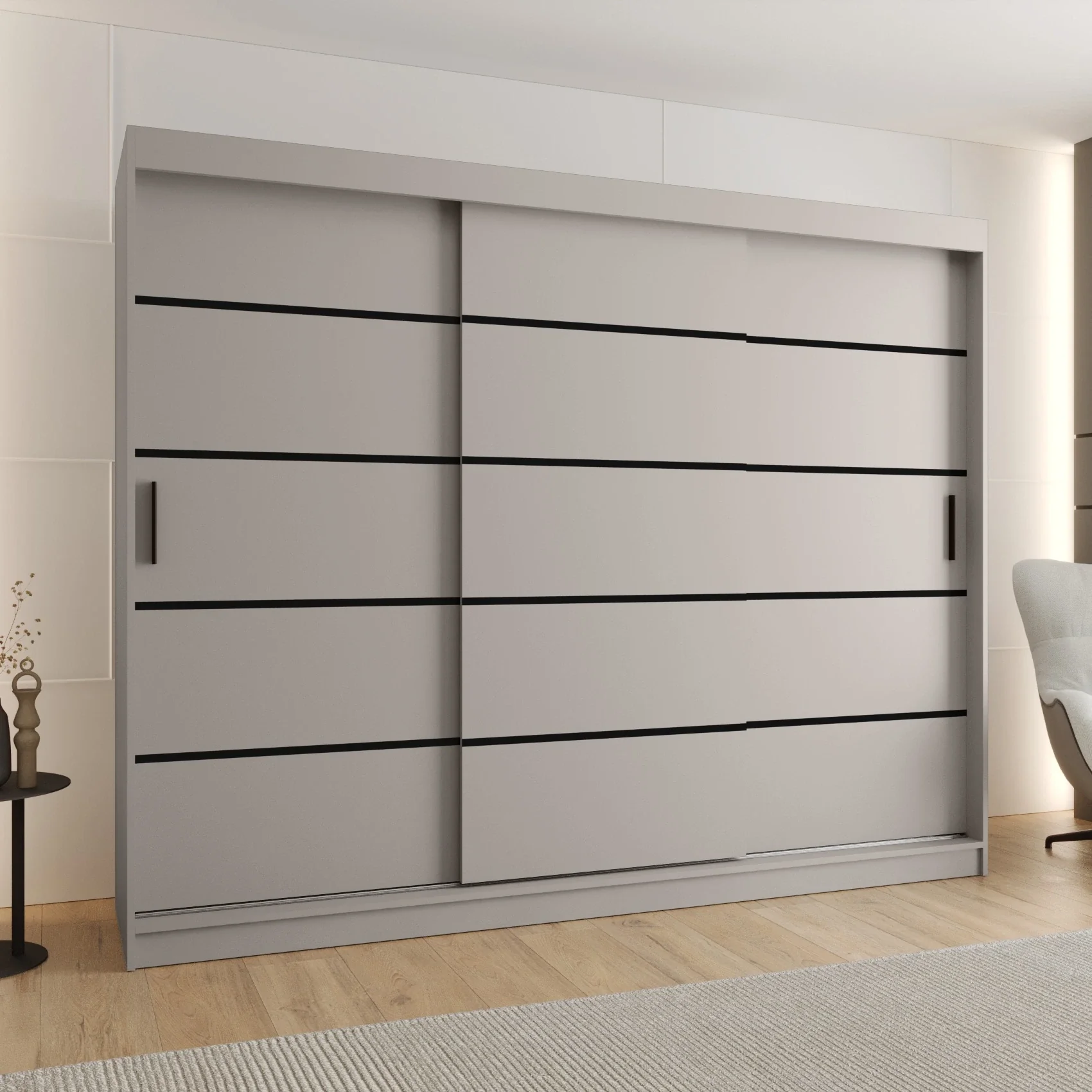 Rubino V1 Sliding Door Wardrobe 250cm - Image 5