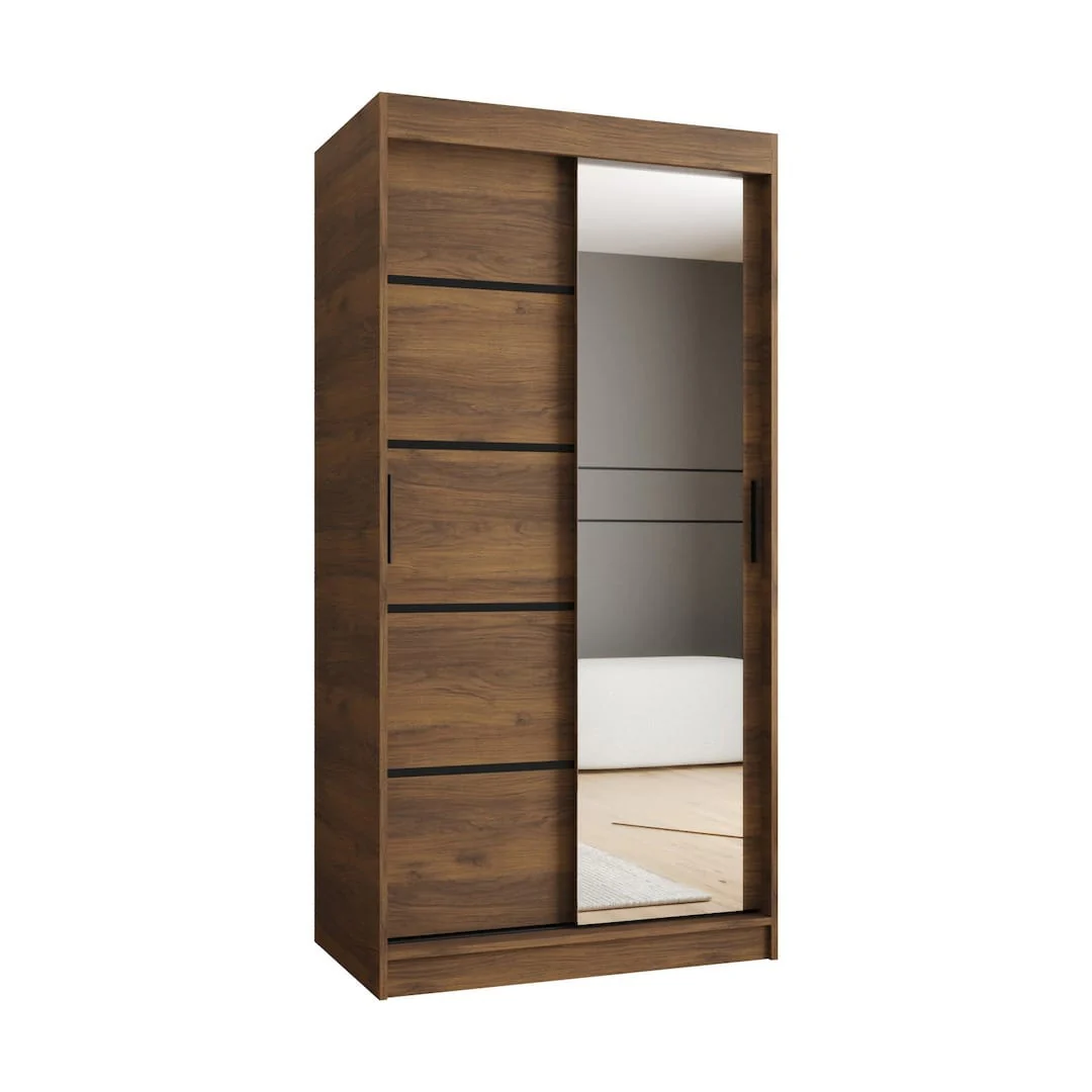 Rubino V2 Sliding Door Wardrobe 100cm - Image 4