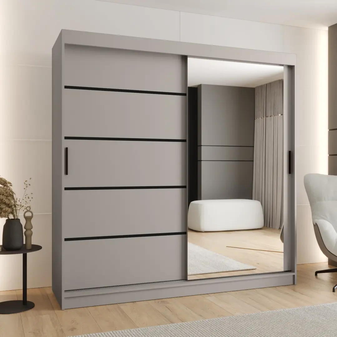 Rubino V2 Sliding Door Wardrobe 200cm - Image 5