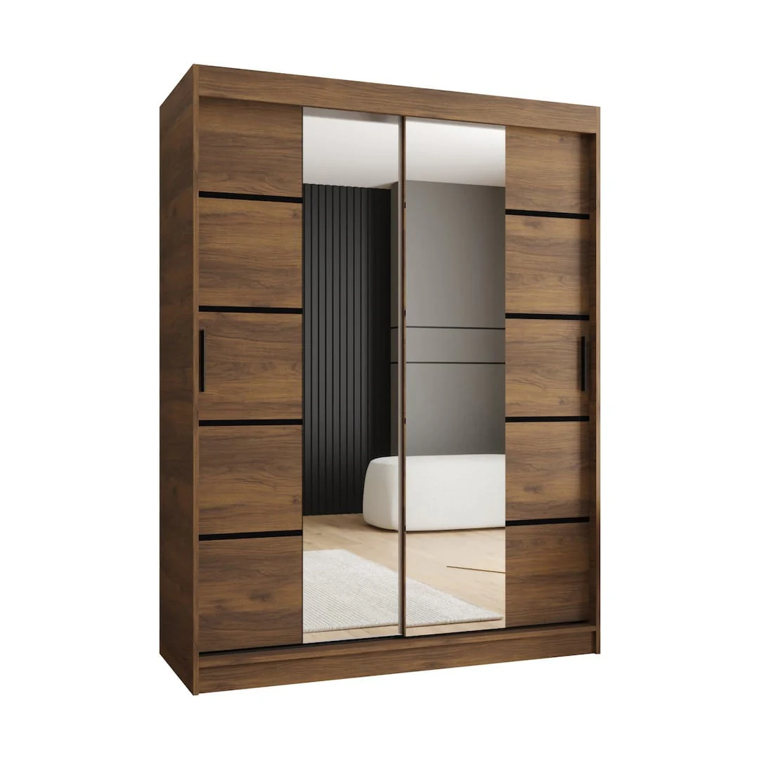 Rubino V4 Sliding Door Wardrobe 150cm - Image 4