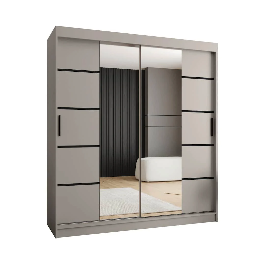 Rubino V4 Sliding Door Wardrobe 180cm - Image 8