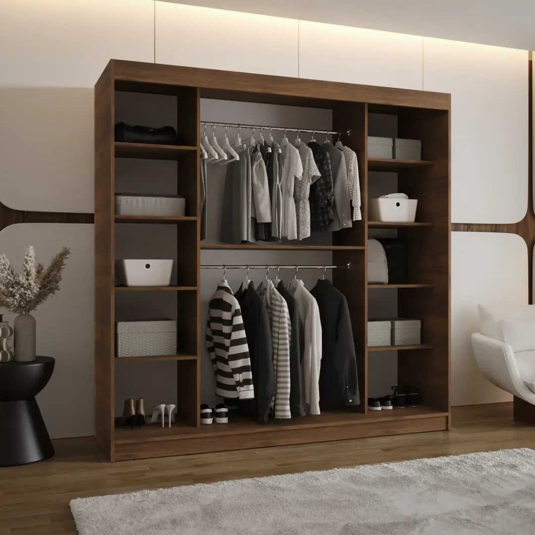 Rubino V4 Sliding Door Wardrobe 200cm - Image 2