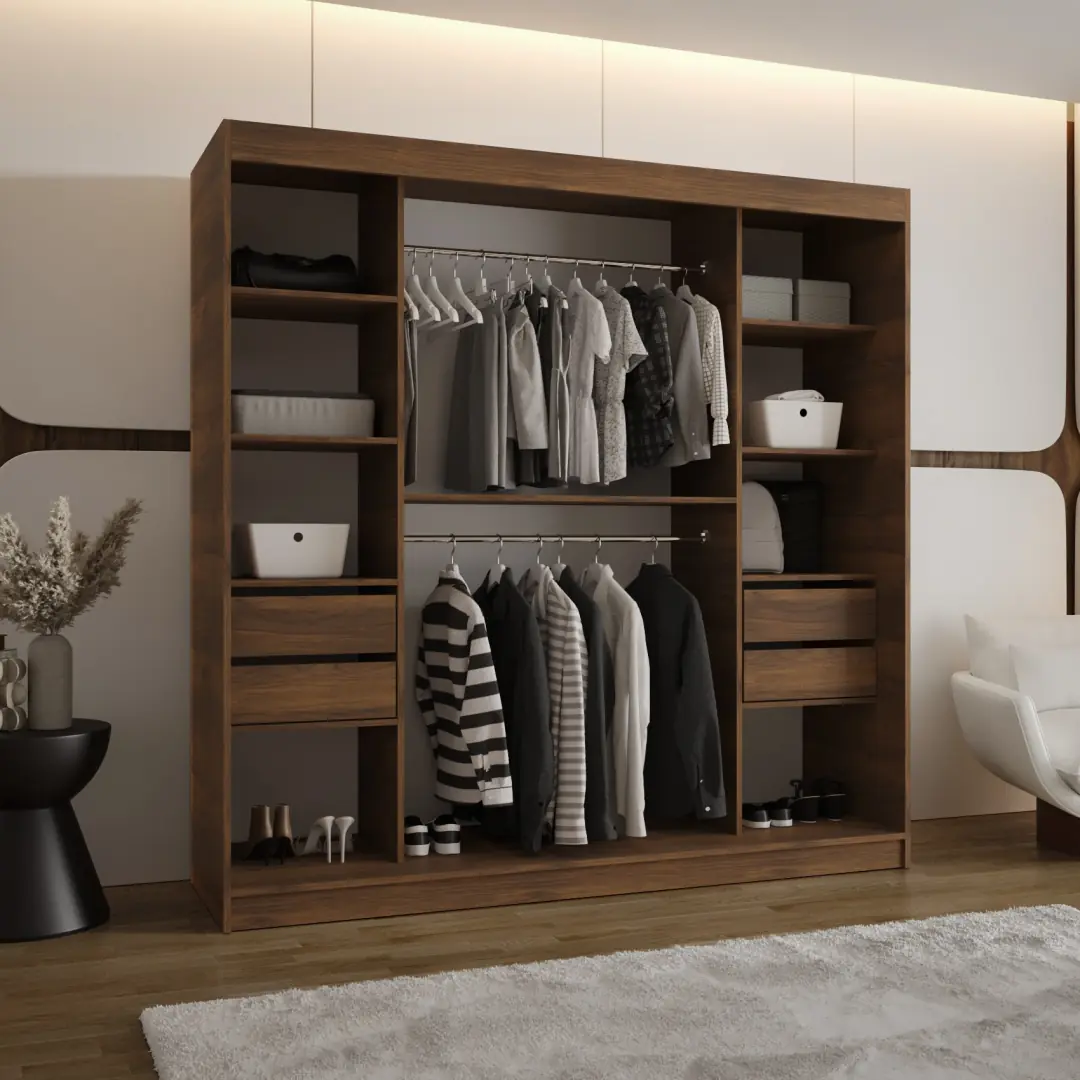 Rubino V4 Sliding Door Wardrobe 200cm - Image 3