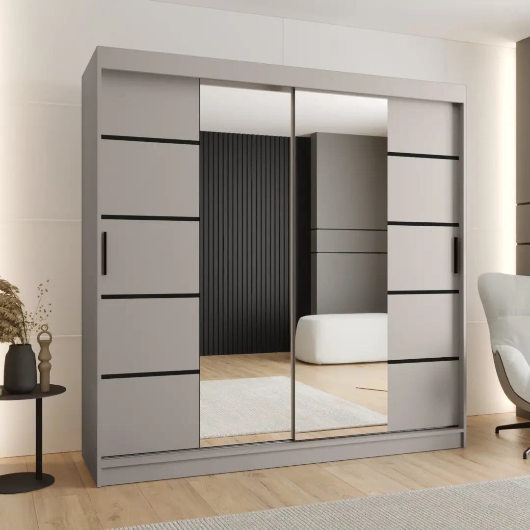 Rubino V4 Sliding Door Wardrobe 200cm - Image 5