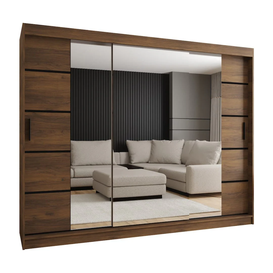 Rubino V4 Sliding Door Wardrobe 250cm - Image 4